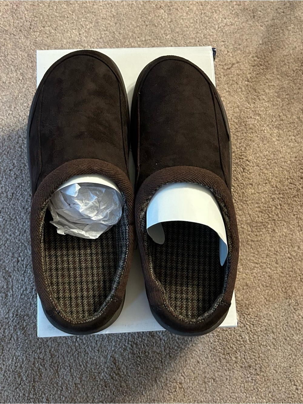 Clarks Men’s Brown Slip-On Slippers